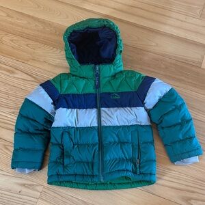 L.L.Bean Kids S4 Puffer Jacket Fleece Lined Winter Coat